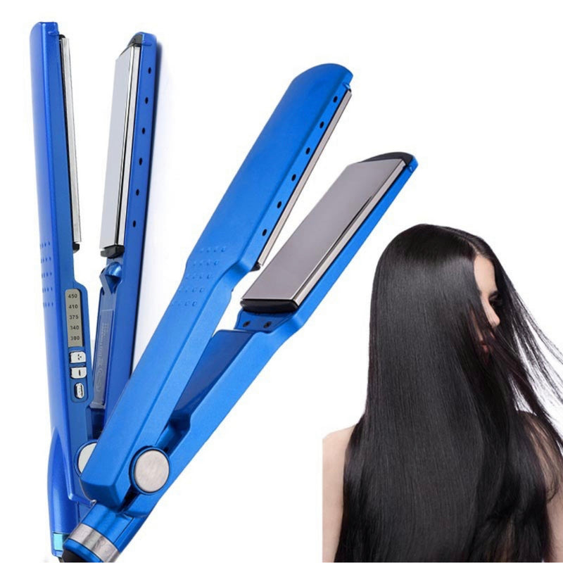 Chapinha prancha de cabelo nano titanium 450F Azul bivolt 110/220V
